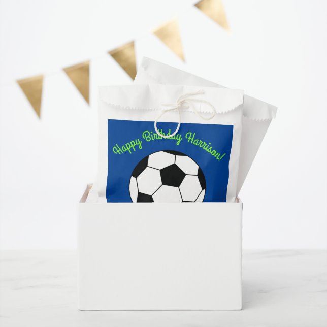 Soccer Sports Birthday Party Favor Bag (Party)