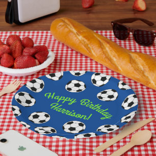 Soccer Sports Birthday Party Paper Plates