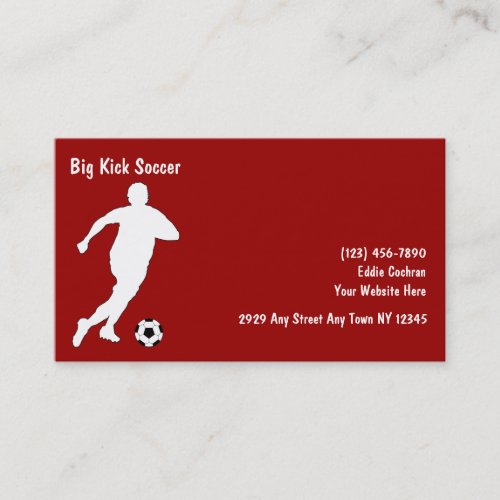 Soccer Sports Business Cards