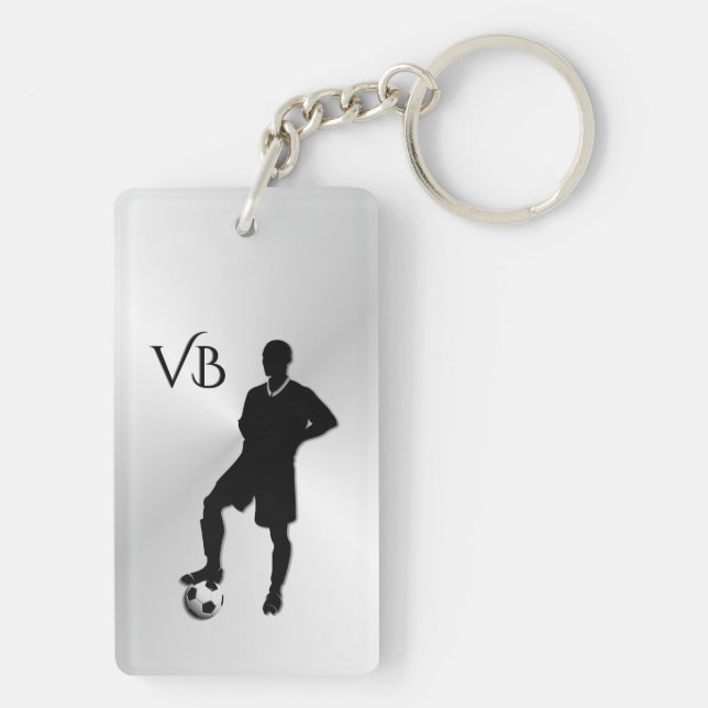 Soccer  / Sports Design Keychain (Back)