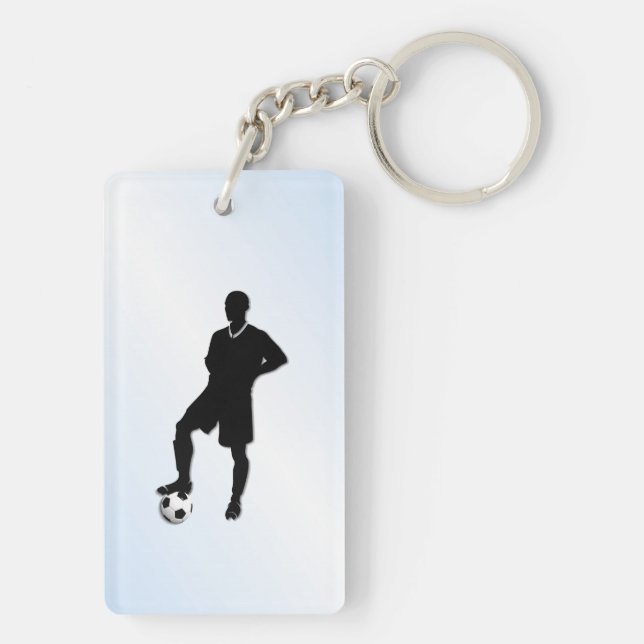 Soccer Sports Design Keychain (Back)