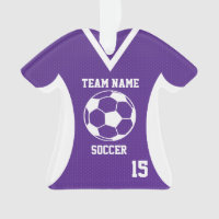 Soccer Sports Jersey Purple with Photo