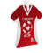 Soccer Sports Jersey Red with Photo