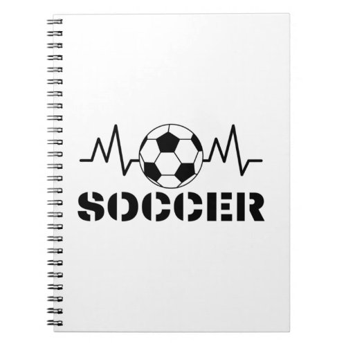 Soccer sports notebook