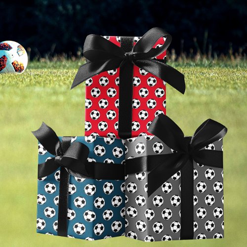 Soccer Sports Party Wrapping Paper Sheets