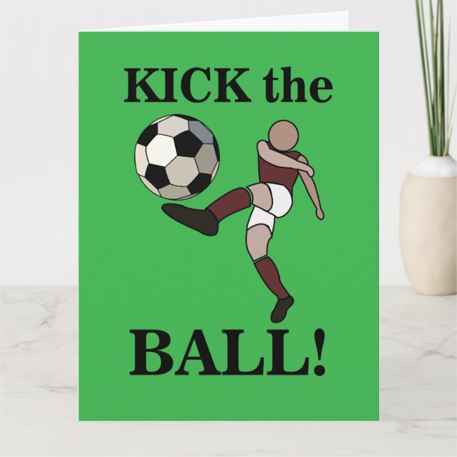 Soccer Sports Player Coach Birthday Card (Front)
