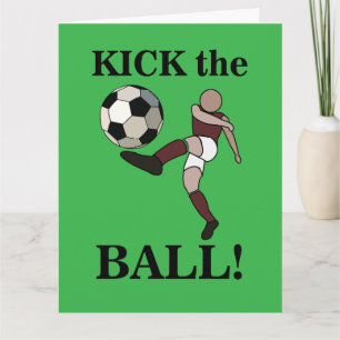 Soccer Sports Player Coach Birthday Card