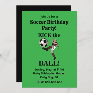 Soccer Sports Player Coach Birthday Party