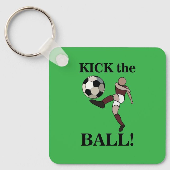 Soccer Sports Player Coach Fan Keychain (Front)