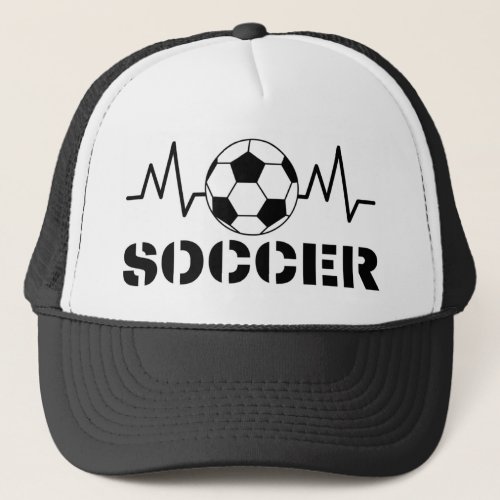 Soccer sports trucker hat