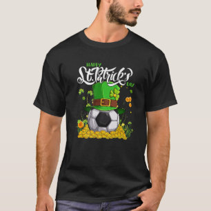 Soccer St Patricks Day Ball Leprechaun Hat Player T-Shirt