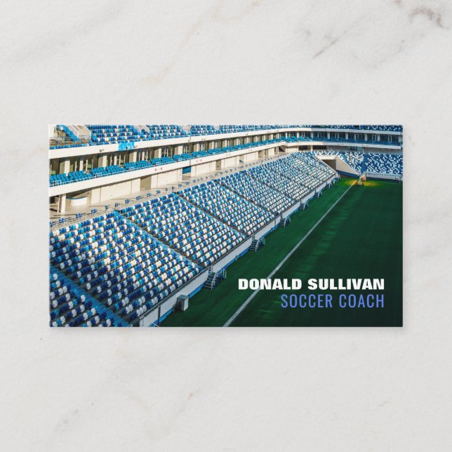 Soccer Stadium, Soccer Player/Coach/Ref Business Card (Front)