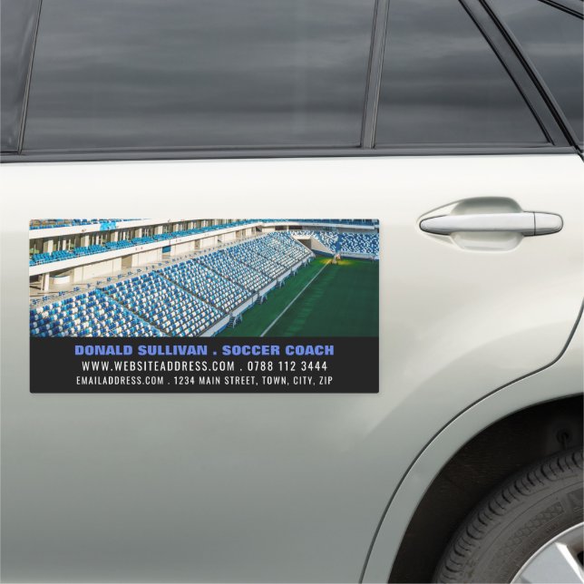 Soccer Stadium, Soccer Player/Coach/Ref Car Magnet (In Situ)