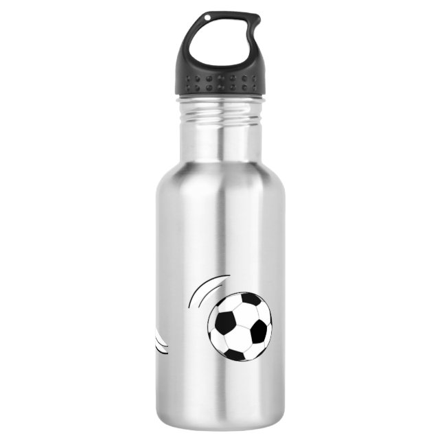 Soccer  stainless steel water bottle (Front)