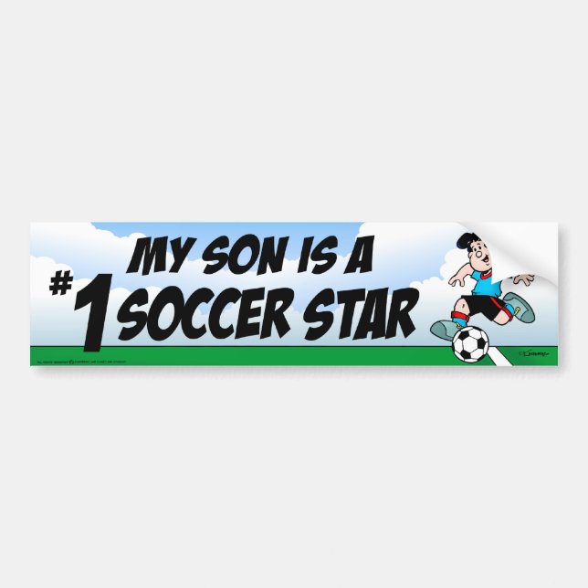 Soccer Star Bumper Sticker (Front)