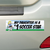 Soccer Star Bumper Sticker (On Car)