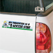 Soccer Star Bumper Sticker (On Truck)