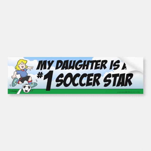 Soccer Star Bumper Sticker (Front)