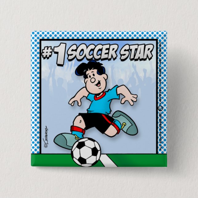 Soccer Star Button (Front)