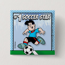 Soccer Star Button
