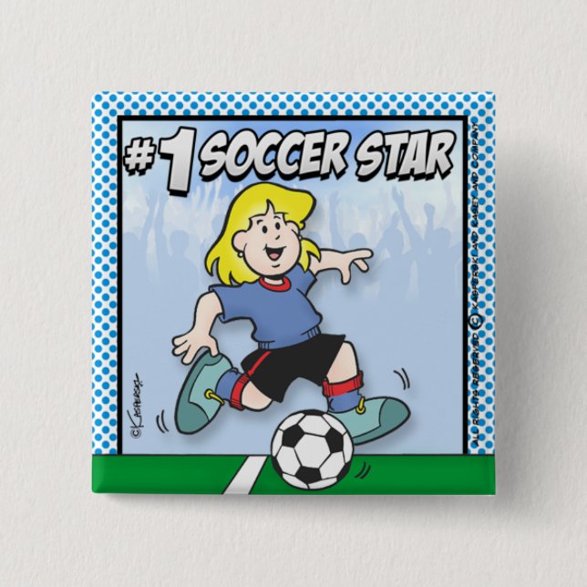 Soccer Star Button (Front)