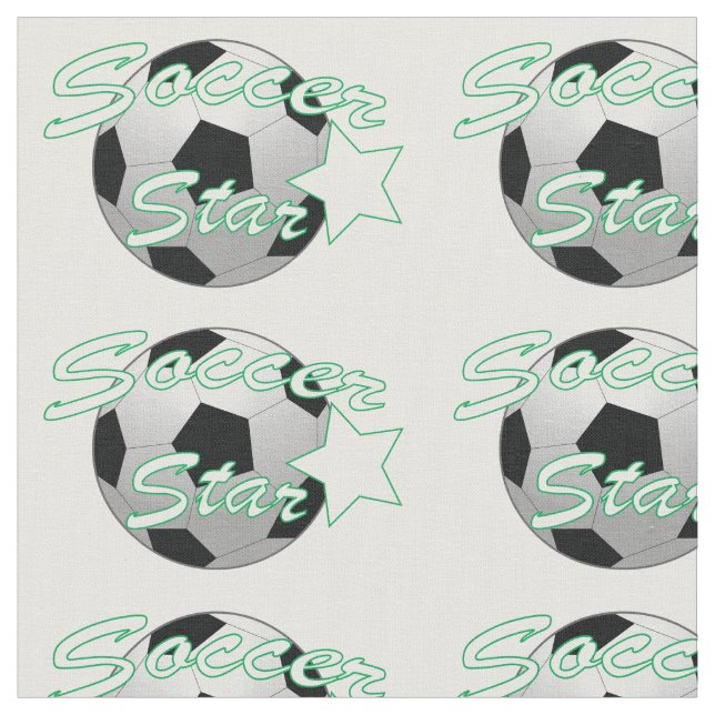 Soccer Star Fabric (Close Up)