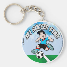 Soccer Star Keychain
