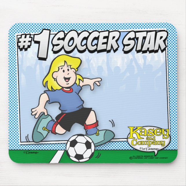 Soccer Star Mouse Pad (Front)