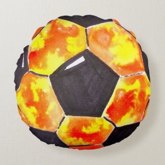 Soccer Star Round Pillow