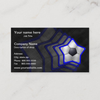 Soccer Star Template Business Card
