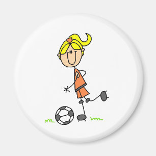 Soccer Stick Figure Magnet