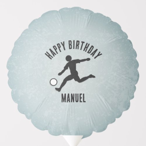 Soccer Striker Scoring Goal Boys or Mens Birthday Balloon