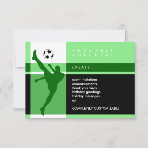 soccer stripes invitation