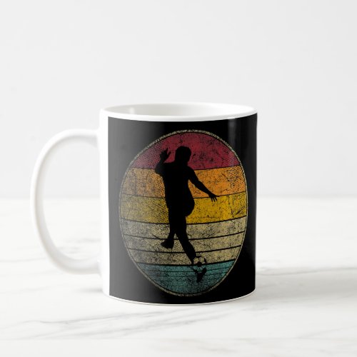 Soccer  Sun Retro Vintage Football Ball Goal Train Coffee Mug