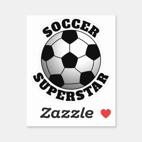 Soccer Superstar Sports Sticker