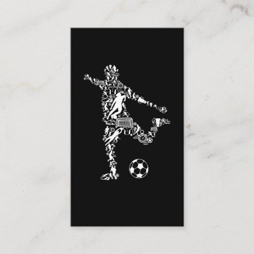Soccer Symbols Scorer Soccer Player Business Card