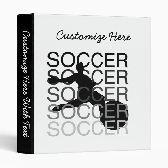 SOCCER T-shirts and Gifts Binder (Front/Spine)