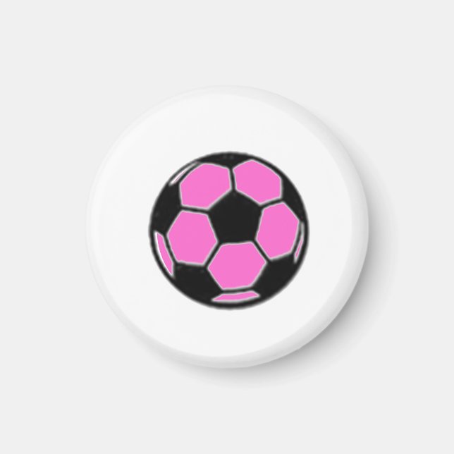 Soccer TAG Game Ball (Pink) Magnet (Front)