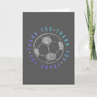Soccer Team Appreciation Thank You Card