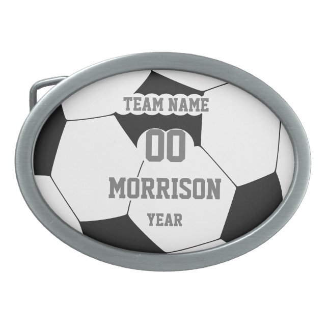 Soccer Team Belt Buckle (Front)