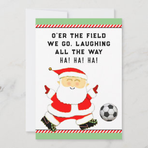 Soccer Team Christmas Holiday Card