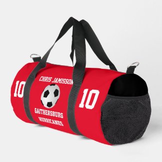 Soccer Team, Coach or Player Red Personalized
