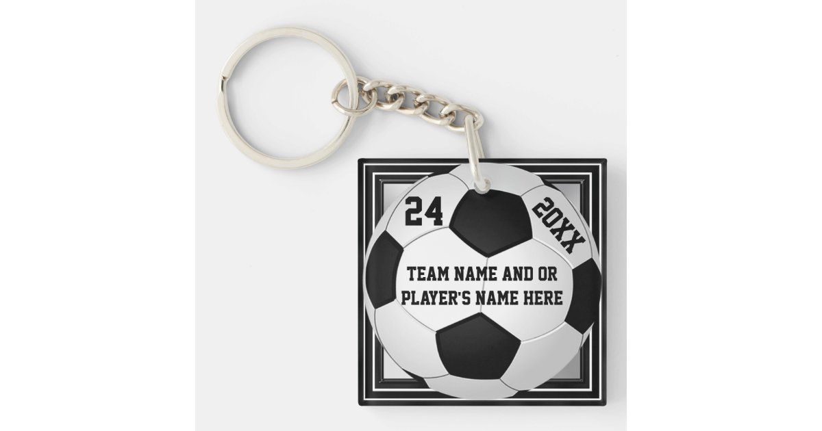 Soccer Charm Zipper Pull Keychain Gift for Soccer Player Custom Soccer Jewelry Gift Soccer Mom and Soccer Teams