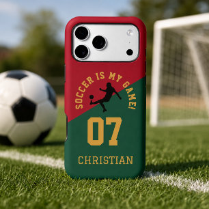 Soccer Team Jersey Number Design iPhone 17 Pro Max Case