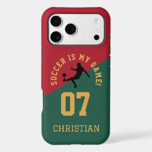 Soccer Team Jersey Number Design iPhone 17 Pro Max Case