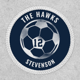 Soccer Team Jersey Number Player Patch
