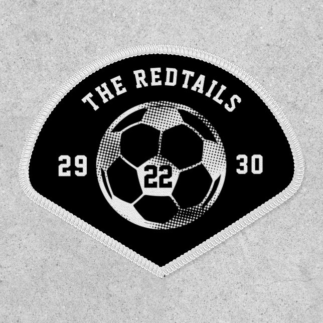 Soccer Team Jersey Number Player Patch (Front)
