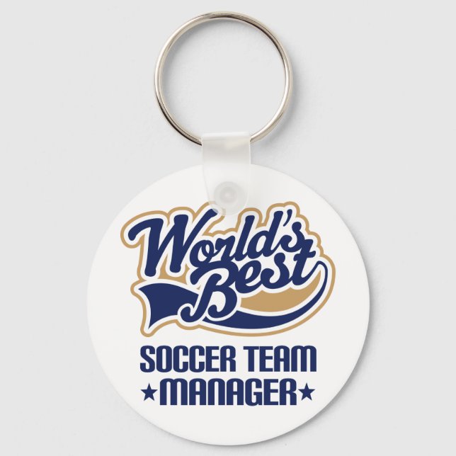 Soccer Team Manager Gift Keychain (Front)
