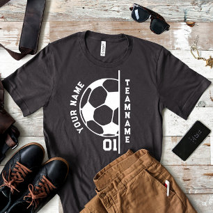 Soccer Team Mom Dad Player Name Football Player T-Shirt