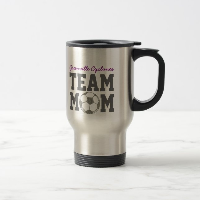 Soccer Team Mom Gift Mug (Right)